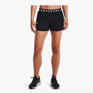 Under Armour Women's Play Up 3.0 Shorts (Black / White, S)